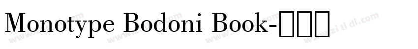Monotype Bodoni Book字体转换